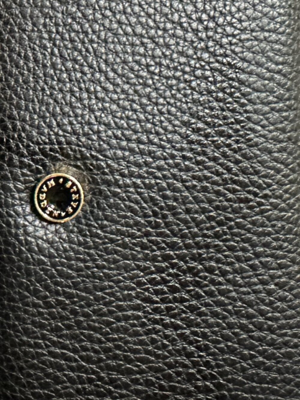 Steve Madden Black Pebbled Leather Wallet.